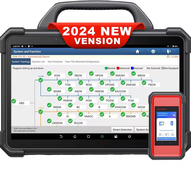Oem 2024 Newest Reprogramming Tool Intelligent Topology Map Bi-directional Obd2 Scanner Ecu Coding Diagnostic Tool