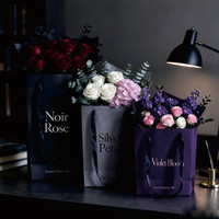 Sacs en papier personnalisés à motifs floraux de haute qualité, sacs fourre-tout de luxe pour cadeaux, adaptés à l'emballage de cadeaux floraux
