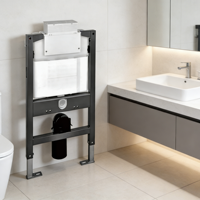 WC suspendu avec réservoir encastré, double chasse d'eau, économie d'eau, silencieux, pour hôtels et gîtes, couleur personnalisable