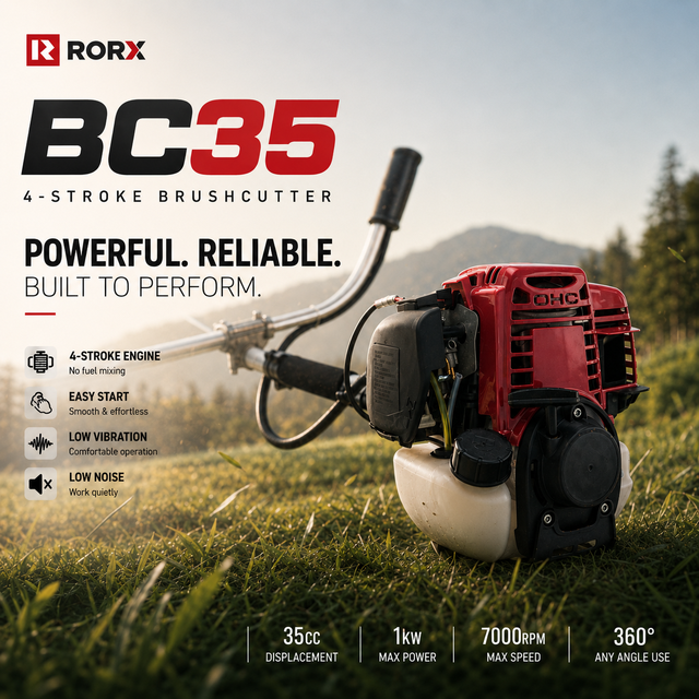 Factory Direct Industrial Grade BC35 140F 35.8CC 4-Stroke Gasoline Engine 1000W for Brush Cutter Gardening Use