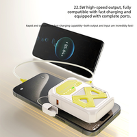 Cargador Portátil 3 en 1 de 22.5W con Carga Súper Rápida, Cable Integrado y Soporte para Celular, 10000mAh