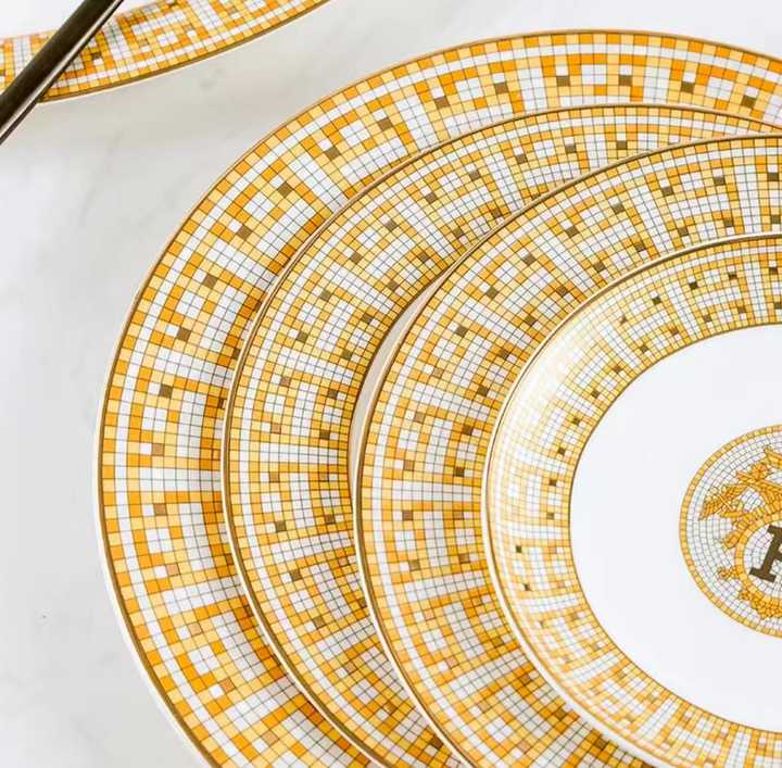 Dinnerware Set Tableware Sustainable Ceramic European-style Bone China Phnom Penh Collection Dinner Suit