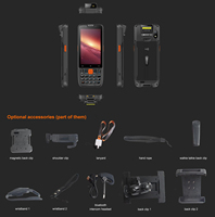 Lector de Códigos de Barras NFC 1D 2D con Android 13, PDA Resistente, Escáner de Códigos QR para Almacén, 4+64GB, Precio al por Mayor