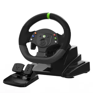 Controle de condução 180 graus, controle para dirigir, corrida, volante, plug de jogo com pedal para ps4/ps3/nintendo switch/windows pc/android