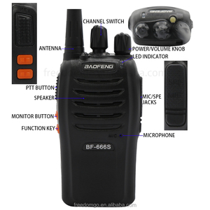 Walkie Talkie Analógico BF-666S UHF 400-470MHz, Radio Bidireccional de 2W, 16 Canales, Alcance de 0-3km, Walkie Talkie Portátil con Resistencia al Agua IPX-1 - Product Image 2