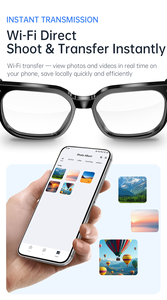 Lunettes Intelligentes S3 ULTRA Transfrontalières | Traduction Vidéo, Enregistrement, Traduction Appel-à-Appel, Verres Réactifs aux UV, Tactiles - Product Image 4