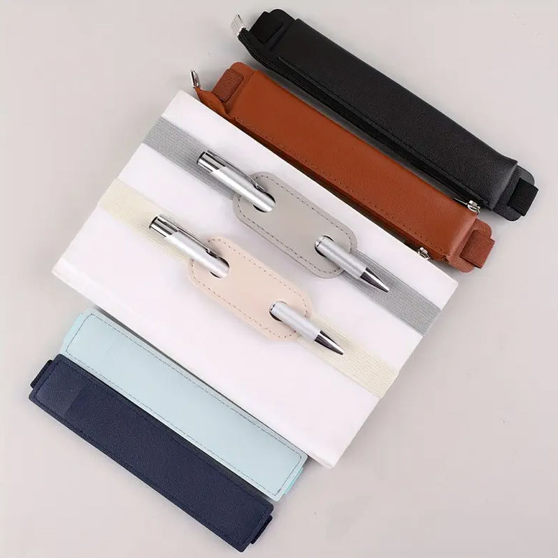 Astuccio Sottile Per Matite - 2 Pezzi, Con Elastico Regolabile, Per Scuola E Ufficio - Foto 3