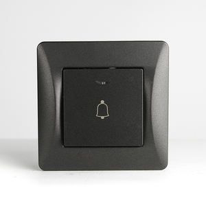 Interruptor de Botón <span class=keywords><strong>Pulsador</strong></span> Estándar Europeo de 1 Grupo con Señal de <span class=keywords><strong>Timbre</strong></span> e Indicador LED, Certificado CE/TUV, <span class=keywords><strong>Precio</strong></span> al por Mayor para Uso en Casa y Hotel - Product Image 1