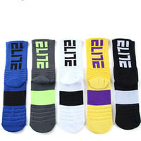 Vente en gros Chaussettes unisexes pour hommes et femmes Tennis Basketball Elite Cushion Athletic Crew Funny Socks