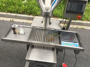 Machine de remplissage de poudre à vis sans fin semi-automatique CX-LA2 contrôlée par PLC, haute précision, pour bouteilles, pots et tubes de qualité alimentaire - Product Image 4