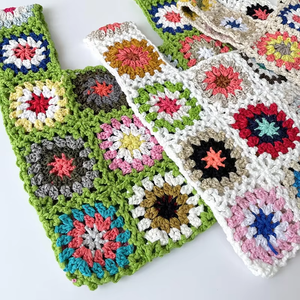 Sac en laine fait main rétro pastoral pour femmes Collection printemps été pur tissé à la main sac fait main de <span class=keywords><strong>grand</strong></span>-mère à la mode - Product Image 6