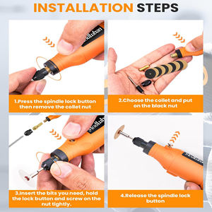 Cordless 3.7V smerigliatrice elettrica rotativa Kit utensile elettrico per incisione di perforazione levigatura Wireless fatta a mano - Product Image 3