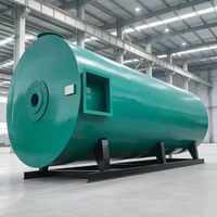 Four horizontal industriel automatique à air chaud, compatible biogaz, mazout lourd, diesel, mazout léger, gaz de combustion, avec surveillance à distance, en acier inoxydable