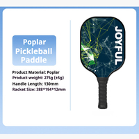 Kavak Ağacı Pickleball Raketi Hafif Pick Tenis Raketi Başlangıç ​​Seviyesi Raket Rahat Kavrama Aile Eğlencesi İçin Harika Bir Değer