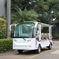 Mini-bus électrique de tourisme 72V 7,5kW avec moteur AC et batterie au lithium, navette hôtelière à vendre