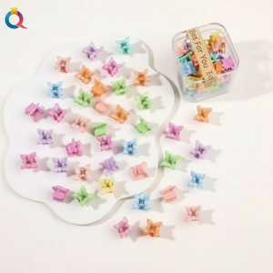 Vendita calda di tendenza alla moda anatra decorazione per capelli clip strass fiore acrilico perla resina Design semplice per le donne ragazze - Product Image 1