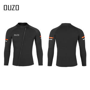 Traje de <span class=keywords><strong>neopreno</strong></span> de 1,5mm OUZO, pantalones superiores de buceo separados para hombres y mujeres, manga larga, protección contra el frío, abrigo de surf para el sol, traje de baño de invierno - Product Image 1