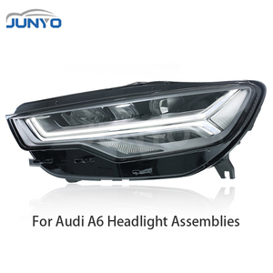 ไฟหน้ารถยนต์ Junyo Led สำหรับ A6C7 S6 C8 ปี 2012-2015 อัพเกรดเป็นโปรเจคเตอร์เมทริกซ์รุ่นใหม่ ให้แสงสว่างสูง - Product Image 5