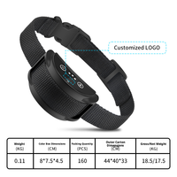 Collier anti-aboiement automatique sans choc, étanche IP65, à vibration, rechargeable, à commande vocale, pour chiens de petite et moyenne taille