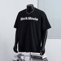 T-shirt en coton peigné surdimensionné à manches courtes imprimé en 3D en silicone, imprimé unique, décontracté, pour hommes