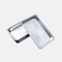 Plateau de cuisson en aluminium jetable de 105 g avec logo personnalisé, extra résistant, pour rôtir la dinde, idéal pour les buffets, les hôtels et la restauration
