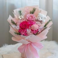 Bouquet de roses éternelles Lovebay, bouquet longue durée pour mariage, bouquet de fleurs préservées pour la Saint-Valentin