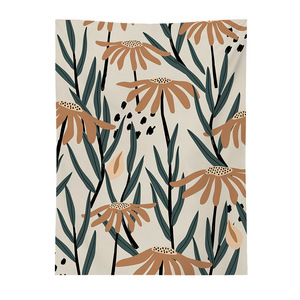 <span class=keywords><strong>Tapiz</strong></span> Geométrico de Arte Nórdico, <span class=keywords><strong>Tapiz</strong></span> de Pared con Estampado de Letras de Girasol y <span class=keywords><strong>Cactus</strong></span>, Tela de Fondo con Bloques de Color para Decoración del Hogar - Product Image 3