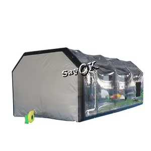 Cubierta de coche inflable personalizada de alta calidad, pulverizador de pintura automático, cabina pequeña, portátil, tienda de campaña