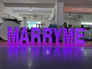 <span class=keywords><strong>Letras</strong></span> 3D <span class=keywords><strong>Gigantes</strong></span> Iluminadas con Luz LED de Neón, Letreros de Acero Inoxidable para Exteriores, Bodas y Publicidad Empresarial, Enchufables - Product Image 2