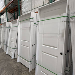 अमेरिका के गोदाम सफेद पूर्व-लटका 2 पैनल खोखले कोर लकड़ी के इंटीरियर के लिए बनाए गए दरवाजे - Product Image 1