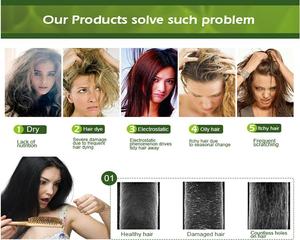 Ensemble Shampooing et Après-Shampooing à la Biotine Sans Sulfate + Sans Parabène, Compatible Couleurs, avec Huile de Ricin pour Shampooing et Après-Shampooing <span class=keywords><strong>Anti</strong></span>-Frisottis - Product Image 6
