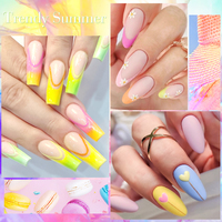MEET ACROSS 60 Couleurs Vernis Semi-Permanent Nail Art Manucure Soak Off LED UV Gel Fournitures Ongles Gel Vernis
