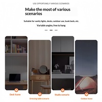 Lampe de bureau à bande lumineuse blanche, lampe de lecture LED à fixation magnétique, protection des yeux, pour étudiants uniquement, pour dortoir, à intensité variable, alimentée par USB