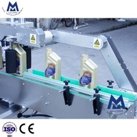 Machine d'étiquetage automatique de précision pour bouteilles rondes, pour bouteilles en plastique avec code-barres