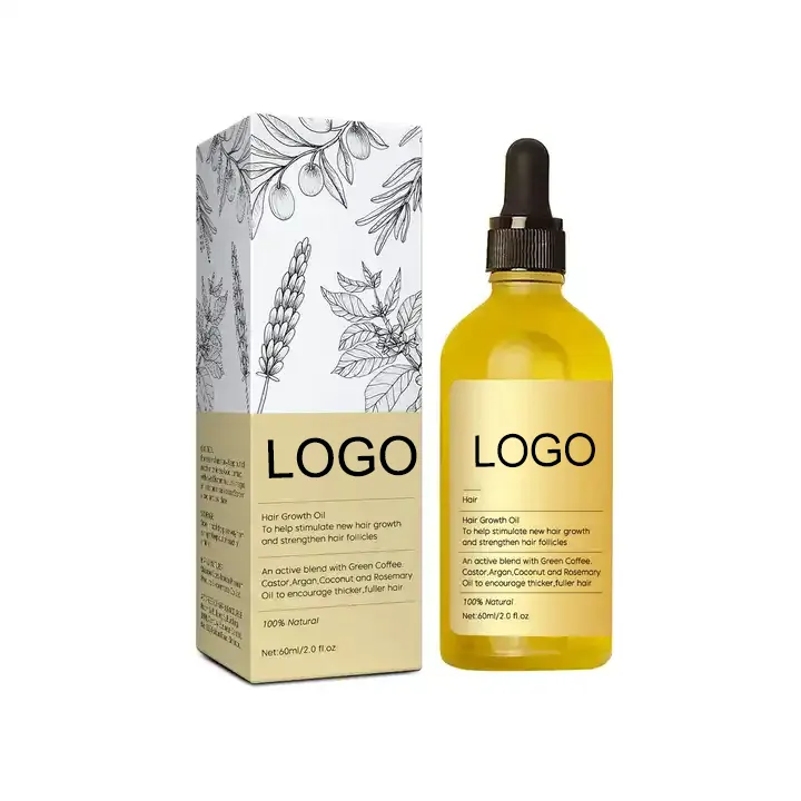 100% su misura naturale organico efficace Anti-perdita trattamento dei capelli ricrescita olio biotina rosmarino olio essenziale di crescita olio siero