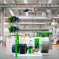 Machine de fabrication de granulés d'aliments RICHI - Machine à granulés d'aliments pour poulets avec matrice annulaire personnalisable 1-40T/H pour poulets de chair, poules et poussins