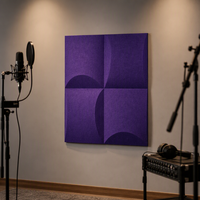 Panneau mural acoustique en feutre polyester certifié GRS écologique, insonorisant pour salle de conférence