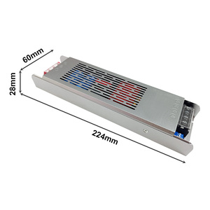 Transformador de Corriente para Tiras LED de 24V 300W, Personalizado <span class=keywords><strong>DEPU</strong></span>, Arranque Lento, Interruptor DIP, Regulación de Intensidad, IP20, Aluminio - Product Image 1