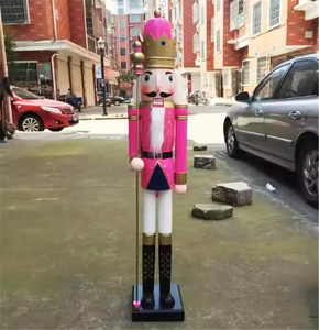 Décoration de fête d'activités de Noël en intérieur et en extérieur, statue géante de Noël de 120 cm, décoration de soldat <span class=keywords><strong>casse</strong></span>-<span class=keywords><strong>noisette</strong></span> en bois - Product Image 2