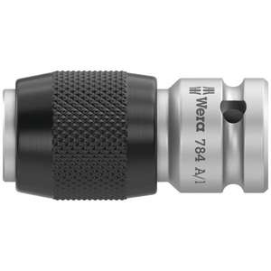 WERA - 05042750001 1/4'' <b>Adaptor</b> with quick-release chuck (multi-pack) - EAN 4013288008022 <b>SOCKET</b> WRENCH ACCESSORIES 1/4" - Product Image 1