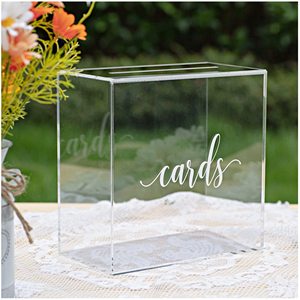 Boîte de cartes d'invitation de mariage en acrylique, personnalisée, vente en gros, nouvelle collection <span class=keywords><strong>2023</strong></span> - Product Image 6