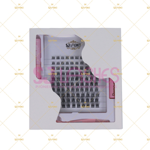 Lash mở rộng cụm Kit Bao bì hộp lông mi tùy chỉnh logo riêng gói cho DIY Kit - Product Image 1