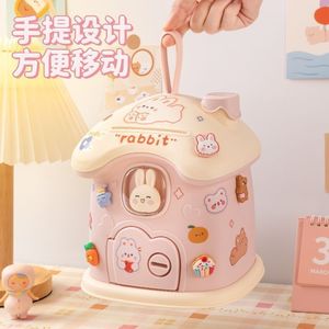 Hucha con diseño de casa de hongos, caja de dinero portátil para niños, regalo decorativo - Product Image 4