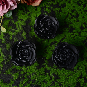 Vente en gros de sculptures en obsidienne naturelle sculptées à la main, fleur en obsidienne rose pour cadeau - Product Image 5