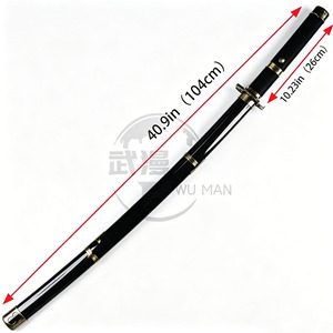 Espada de Madera Estilo Tres Espadas de Roronoa Zoro, Katana Samurái No Afilada, para Cosplay y Colección - Product Image 2