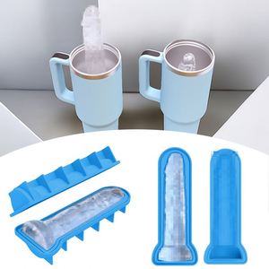 Moule à glaçons en silicone de qualité alimentaire, grand bac à glaçons flexible avec entonnoir pour whisky, fêtes et farces, compatible congélateur - Product Image 5