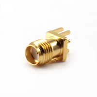 XINQY-Conector coaxial hembra RF, conector SMA hembra de montaje en PCB de 50 ohmios, para aplicaciones de RF, 1 unidad
