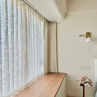 Rideaux transparents en tissu décoratif pour fenêtres en Offre Spéciale Ensemble de rideaux de salon personnalisés