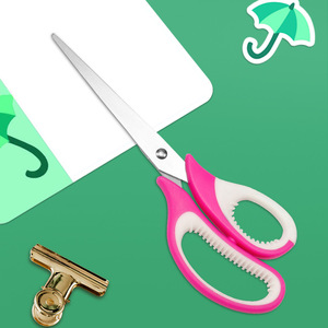 Office Scissors Stainless Steel 165mm Green 210mm Pink Straight Head For Home Craft Use - Product Image 4