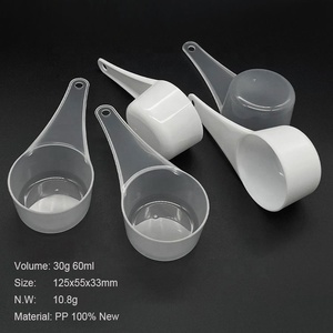 30g/60ml rõ ràng Trắng nhựa đo thìa bảng muỗng bột muỗng để đo Cà phê bột protein gia vị - Product Image 3